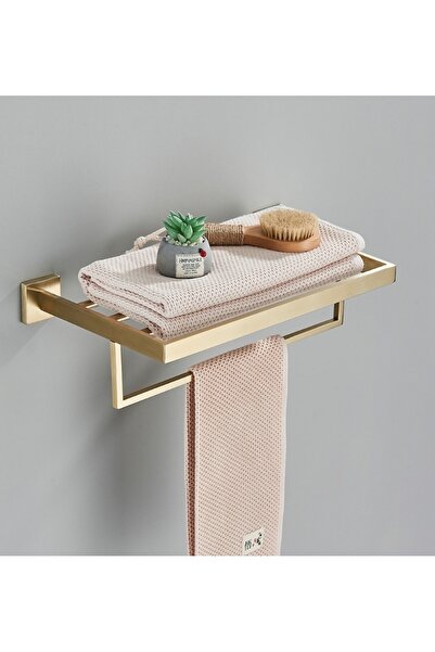 Blackswan Design Suport prosoape baie, Blackswan, Tip M24, cu cinci bari, model auriu mat, dimensiune 40 cm