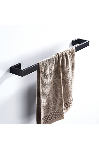 Blackswan Design Set accesorii baie, Blackswan, Tip M9, 4 piese, model negru mat, dimensiune 62 cm