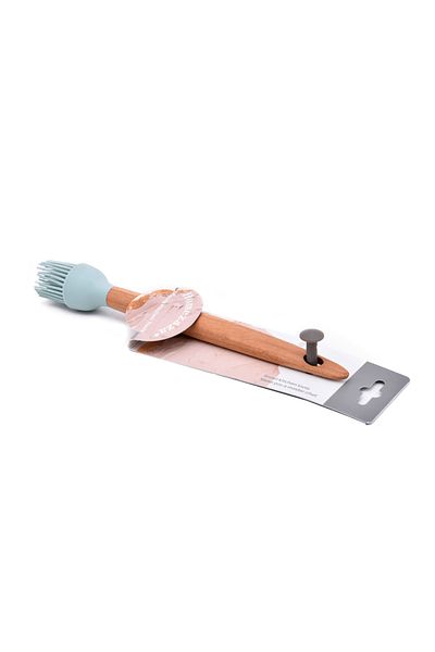 SAFA Silicone Brush for Cooking, Baking and Oil Distribution, Silicone with Wooden Handle, 25cm