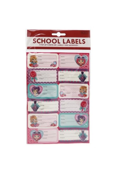 Roco Girl Name Labels Multicolour