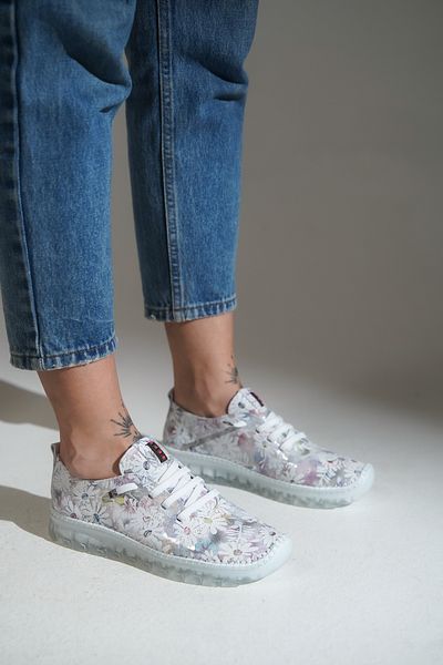 HVZ Exclusive Patterned Genuine Leather Hand Knitted Women's Casual Shoes Ergonomic Casual Comfortable Lace up Stitched