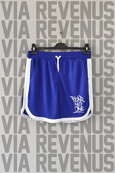 Vordevia Pantaloni scurți de antrenament sport cu imprimeu Fear No One, cu de...