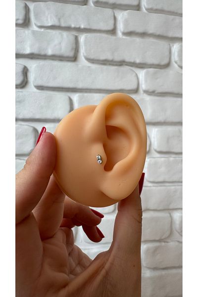alysa jewelry Titanium (Titanium) Stone Elegant Piercing