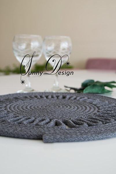 MY SUNNY DESİGN jüt hasır supla 1 adet supla amerikan servisi dekor sunum