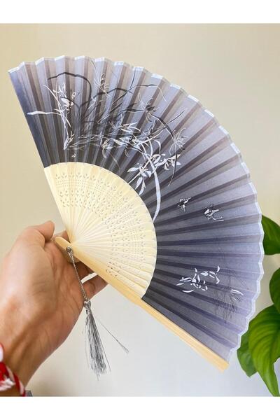 BERG ATELIER Yelpaze Antrasit Bambu Kumaş