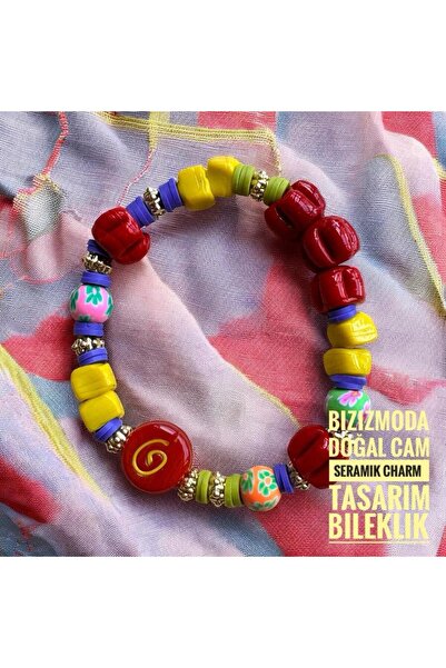 bizizmoda Handmade Design Evil Eye Bodrum Glass Bead Bracelet