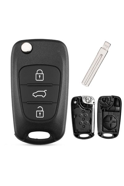 Choice Suv Buttons Replacement Remote Car Key Shell 3 Bt Flip Folding Key Case For Kia K2 K5 Rio 3 Picanto