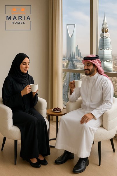 MARIA HOMES قطعتان من كرسي بوكليه أبيض حديث - كرسي بذراعين ومسند ظهر دائري مبطن للجلوس