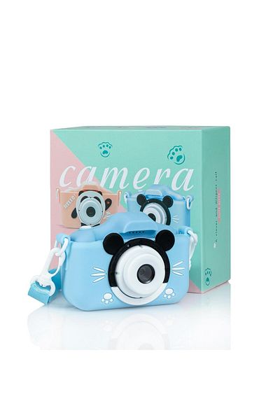 BaoBao Aparat Foto Copii BaoBao 2MP Ecran 2Inch Jocuri Integrate Baterie 1000mAh Albastru