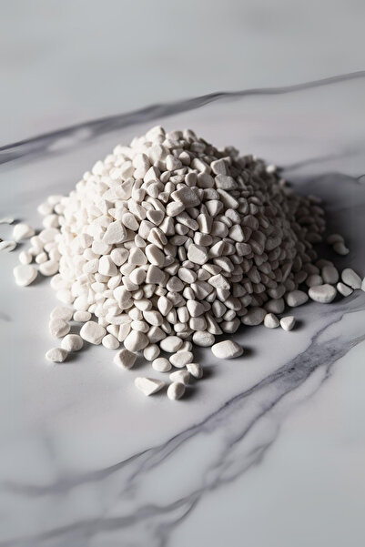 decoronay 4 Kg Doğal Beyaz Çakıl Taşı , 6–12 mm – Bahçe, Saksı & Dekoratif Sü...