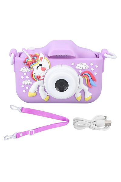 BaoBao Aparat Foto Copii BaoBao Unicorn 2MP Ecran 2Inch Jocuri Baterie 1000mAh Mov