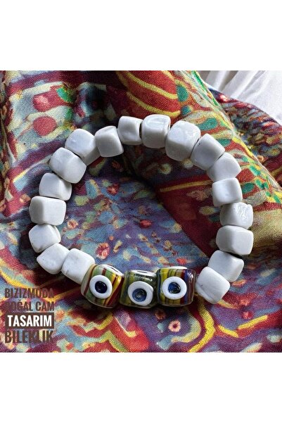 bizizmoda اليدوية تصميم عين الشر بودروم الزجاج الخرز سوار