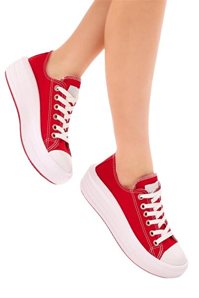 Liger Unisex Keten Spor Ayakkabı KIRMIZI