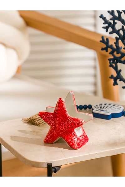 LC Waikiki Coral Star Figured Ceramic Napkin Holder 11 cm