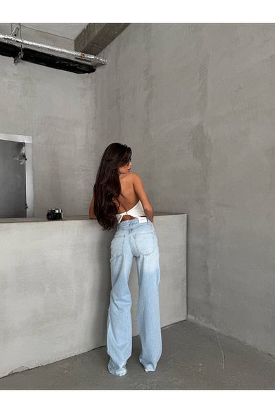 DENİKK Trend Special Design Φαρδύ τζιν παντελόνι