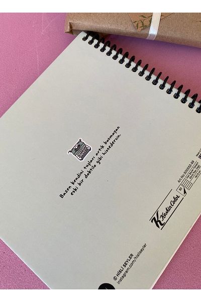 KESKİN COLOR Feeling Things I Don'T Want to Say I Can'T Say Hard Cover Spiral Notebook 50 Sheets