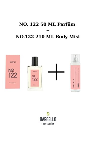 Bargello NO. 122 KADIN 50 ml PARFÜM EDP ORIENTAL + NO.122 KADIN 210 ml BODY MIST