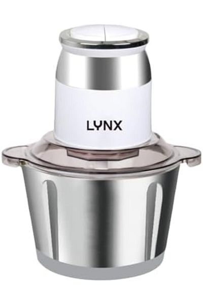 LYNX Electric Meat Grinder 2L Stainless Steel Food Processor 300W for Meat, Vegetables, Fruits, and