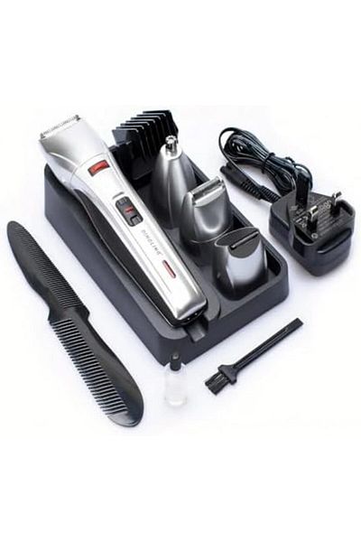 Dingling Rf-684 Professional Hair Clipper 10-in-1 Grooming Kit - Cordless Shaver & Trimmer For Men