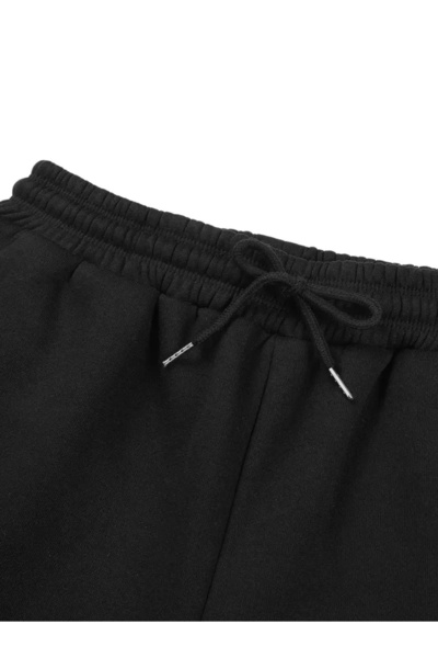 CAONNES Kadın Siyah Şort Büyük Beden Battal Eşofman Altı Spor Rahat Giyim Kaliteli Şık Görünüm