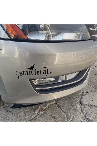Stay Feral (Vahşi Kal) Araç Sticker Araba Cam Etiket Hologram Etiket