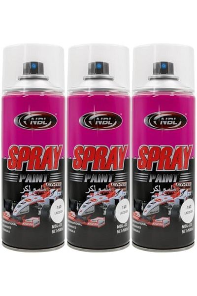 NBL Lacquer Spray Paint 400ml (3 PCS) - High-Gloss, Multi-Surface, Corrosion Resistant