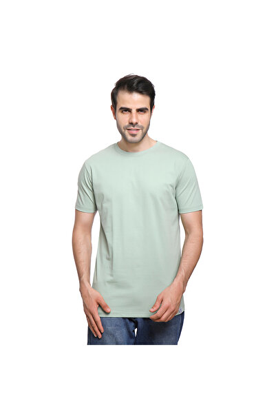 COUP Men Plain T-shirt With Round Neck And Short Sleeves Xl-green