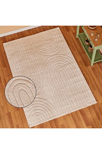 Bella Maison Horizon Modern Halı Beyaz (160x230 cm)