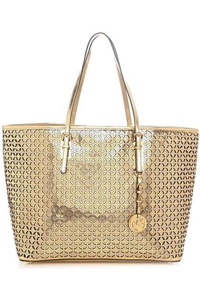 Michael Kors 30S4MWFT2V Medium Perforated Flower Travel Tote Bag for Women