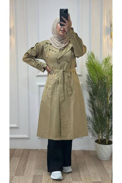 Tebrikler tekstil Women's Summer Trench Coat Model G1155