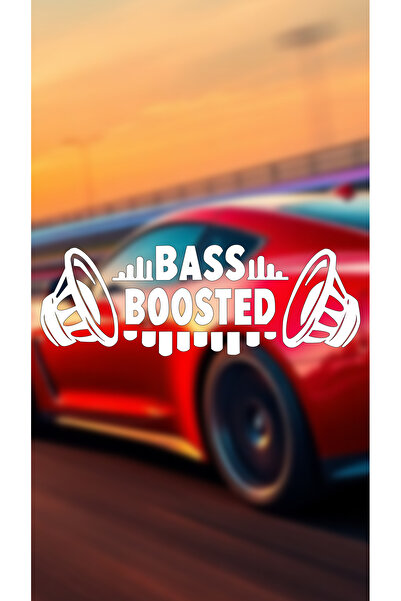 STS Oto Aksesuar Bass Boosted Hoporlor 20x7 Jdm Yazı Araba-motosiklet Cam Eti...