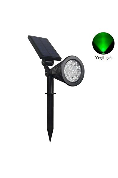 Forlife 18Watt Solar Çim / Bahçe Aydınlatma Armatürü (Yeşil Işık)