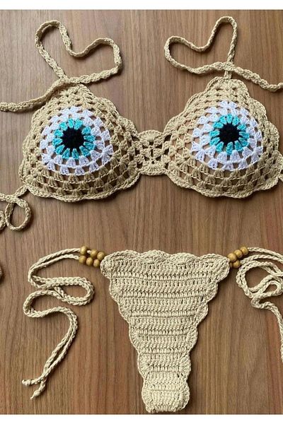 Charme Elegant Hand Knitted Bikini