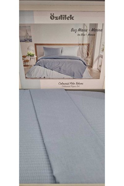 Özdilek Özdi̇lek One Person Pi̇ke Set Colorist Ice Blue Marina