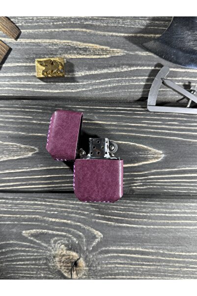 griffon leathers goods craft Kişiye Özel Benzinli Premium Deri Kılıflı Çakmak