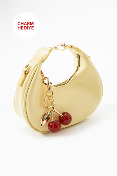 Çanta Trend *** Women's Hand and Shoulder Bag with Yellow Charm Gift