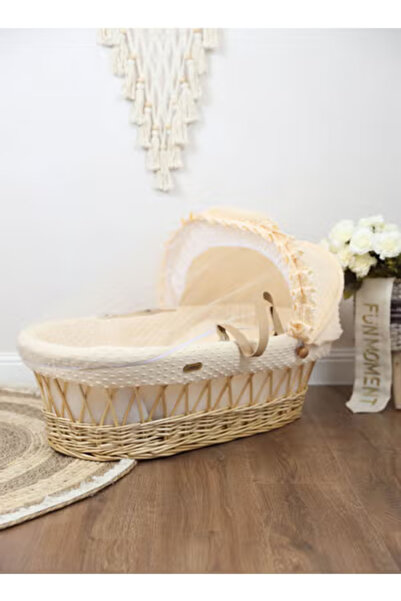 Fun Moment سرير أطفال سلة موسى مع ناموسية