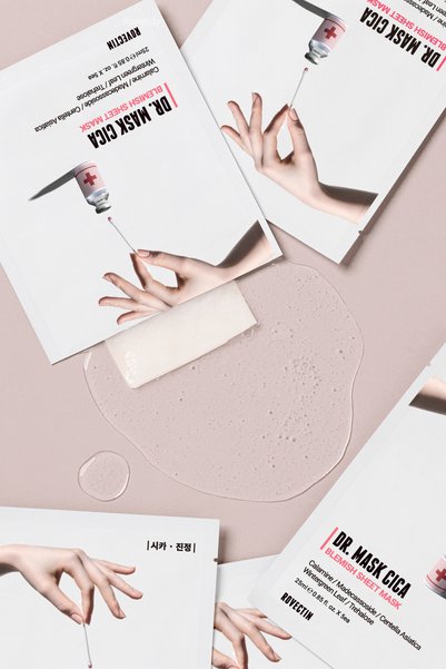 Rovectin Dr. Mask Cica - Soothing Mask Containing Calamine, Bha and Madecassoside 25ml