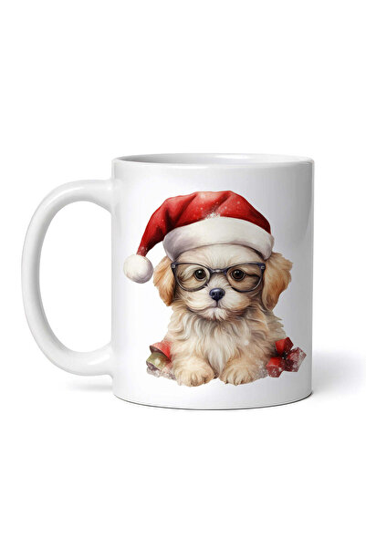 OEM Cană albă personalizată, Crăciunul Câinelui Disciplinat, INOVATIX®. 330ml