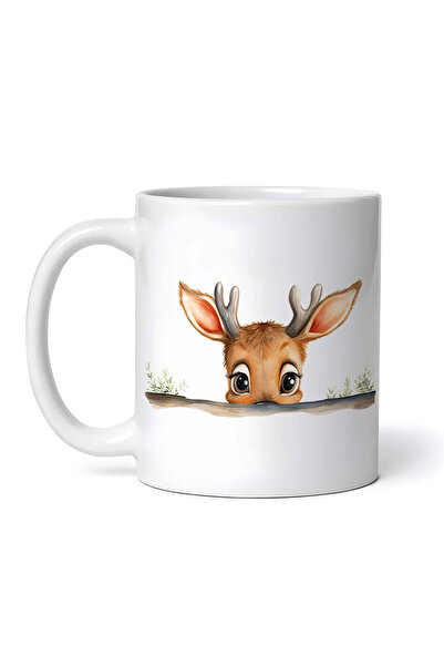 OEM Εξατομικευμένη Λευκή Κούπα, Bored Deer, Inovatix®. 330ml