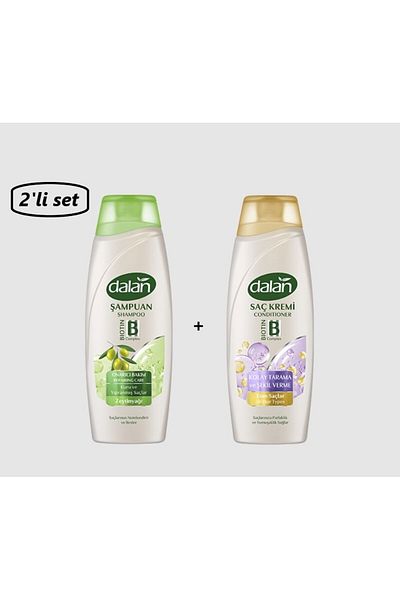 Dalan Olive Oil Shampoo 450 ml + Dalan Easy Comb Conditioner Set of 2