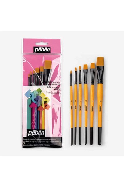 Pebeo Brush Set Set of 6 3