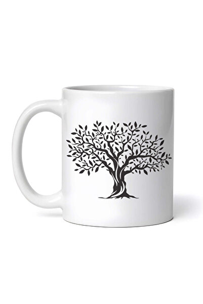 OEM Cană albă personalizată, nuc cu rădăcini, Inovatix®. 330 ml