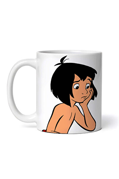 OEM Cană albă personalizată, Cartea Junglei Mowgli Thoughtful, Inovatix®. 330ml