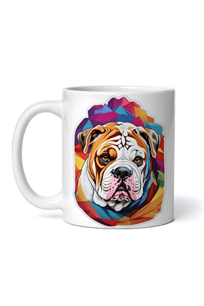 OEM Εξατομικευμένη Λευκή Κούπα, Σκύλος Bulldog, Inovatix®. 330ml