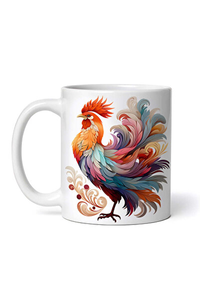 OEM Εξατομικευμένη Λευκή Κούπα, Felix The Rooster, Inovatix®. 330ml