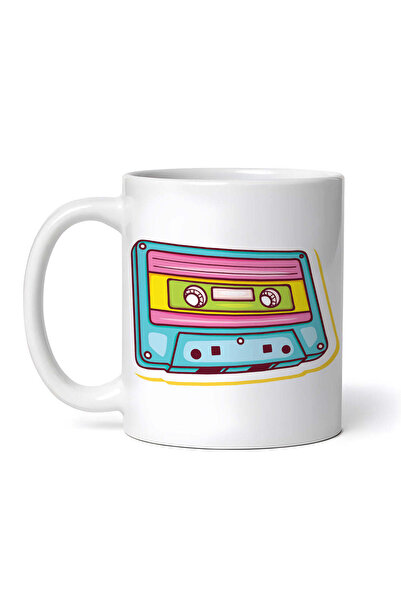 OEM Cană albă personalizată, casetă retro, Inovatix®. 330 ml