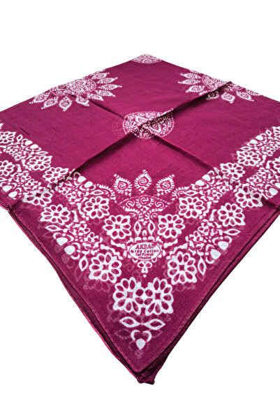 AKBAL إرنك منقوشة الكتابة القطن بورجوندي