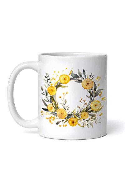 OEM Cană albă personalizată, Coroană de păpădie, Inovatix®. 330 ml