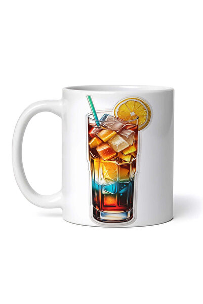 OEM Cană albă personalizată, cocktail de ceai cu gheață Long Island într-un p...